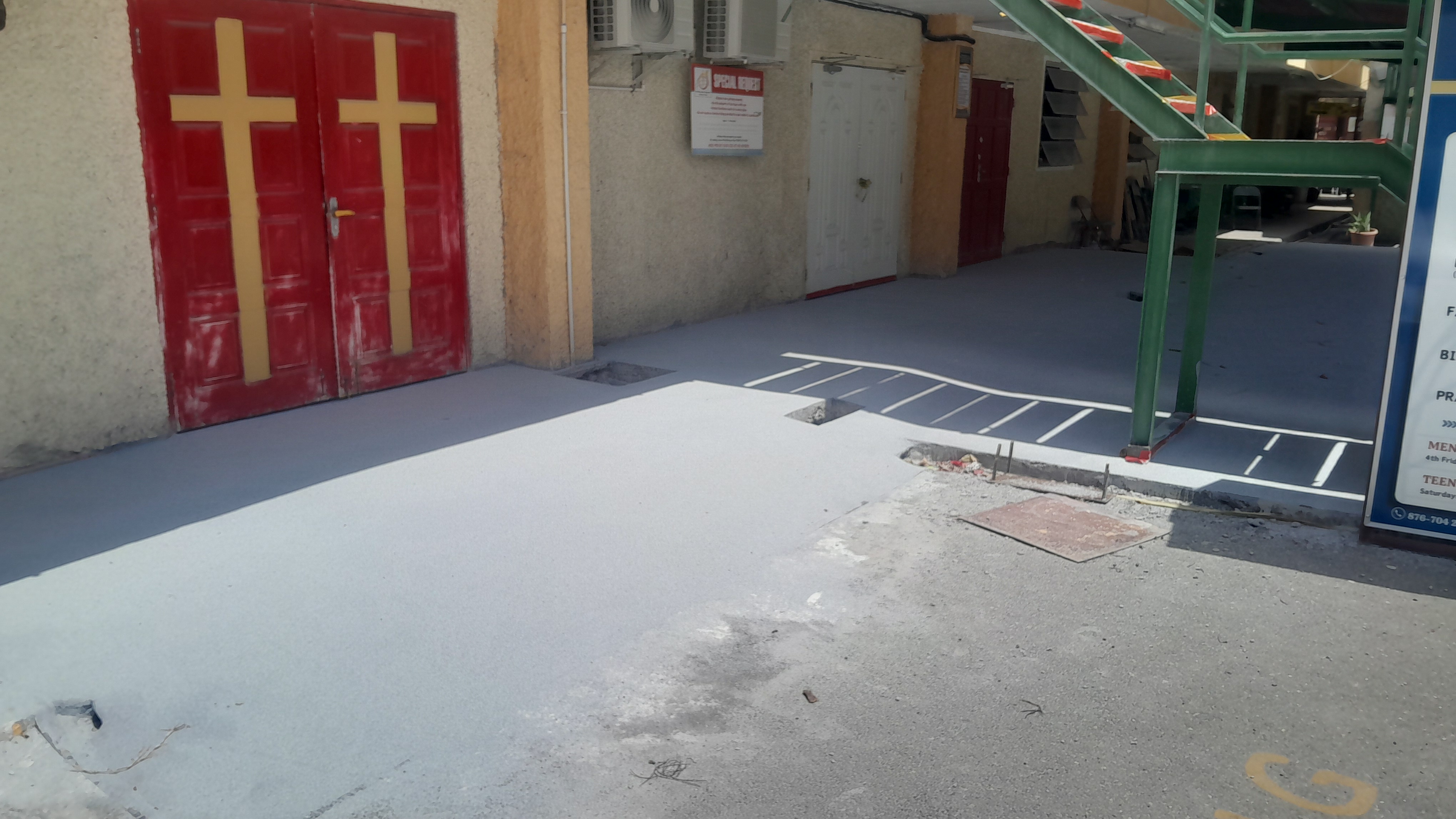 Church renovation progress