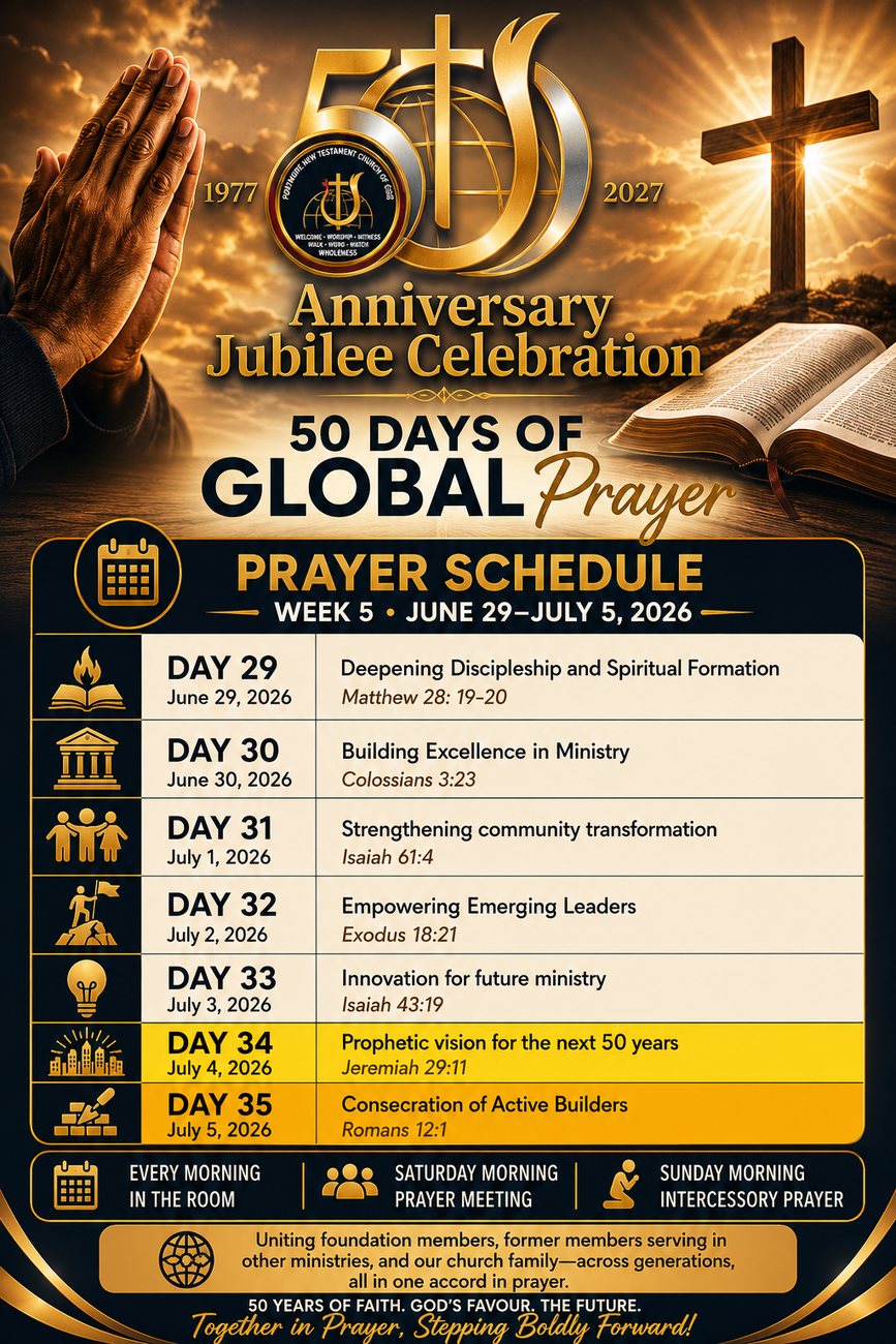 Prayer schedule poster