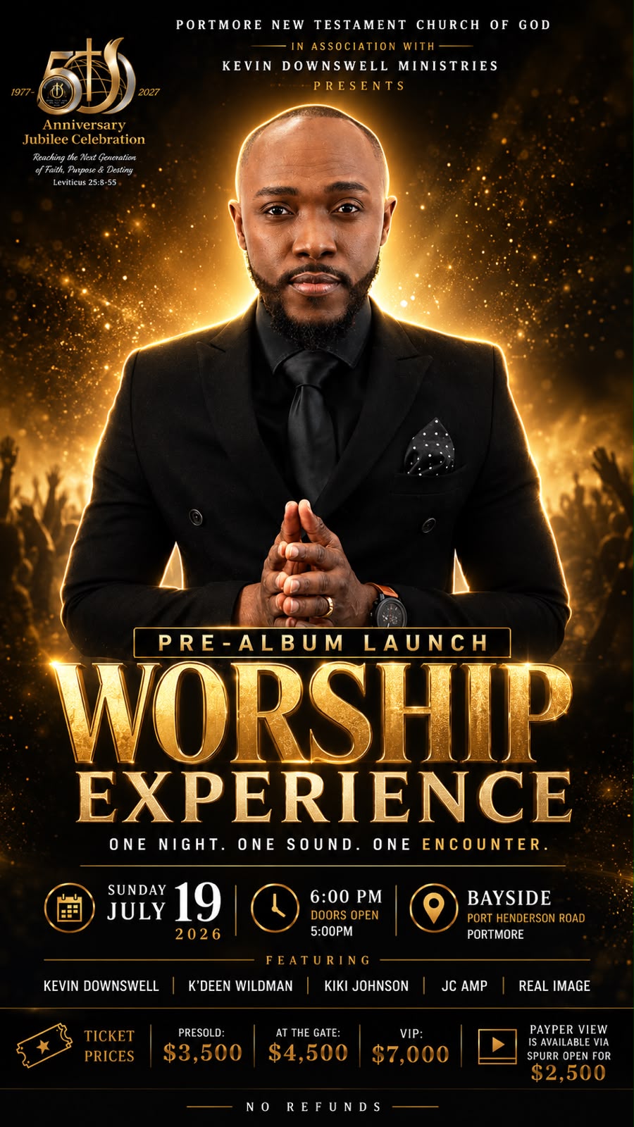Kevin Downswell Worship Experience poster